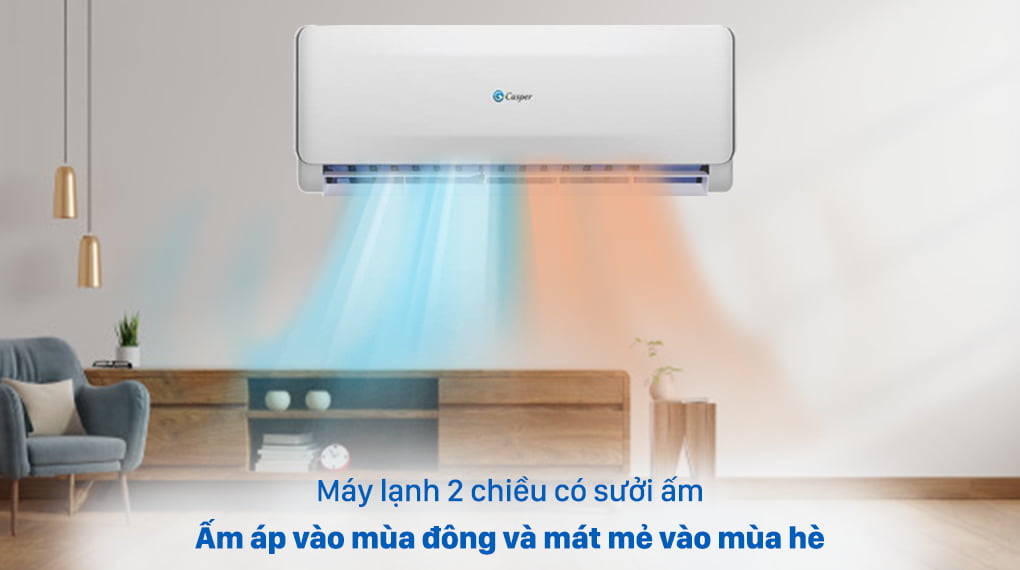 Máy lạnh 2 chiều Casper 1.5 HP EH-12TL22 - 2 chiều