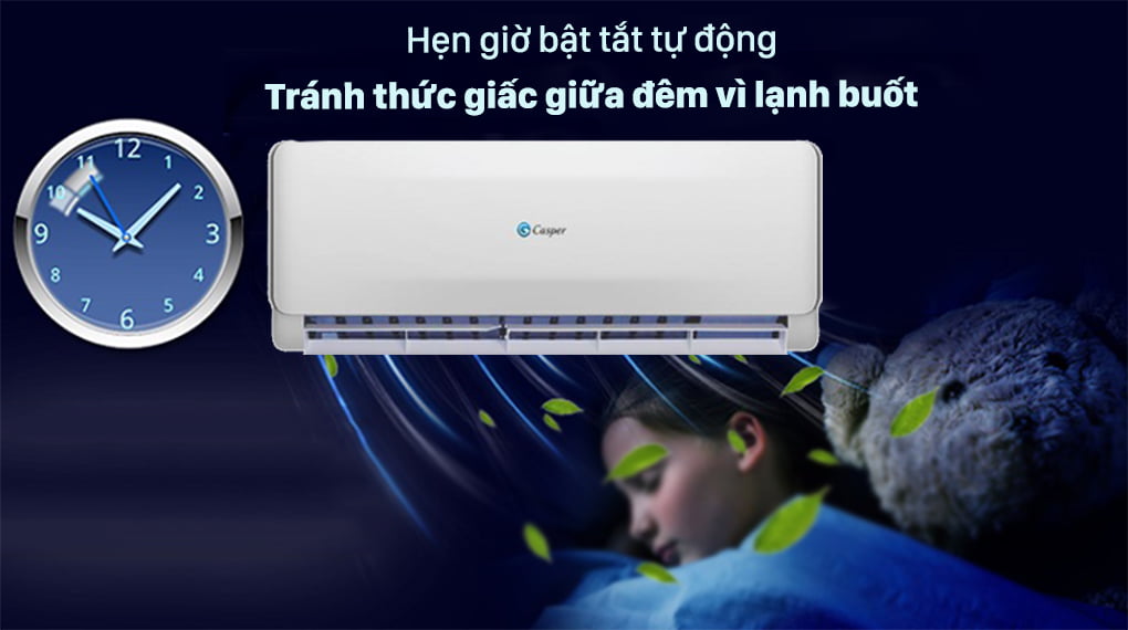 Máy lạnh 2 chiều Casper 1.5 HP EH-12TL22 - Hẹn giờ