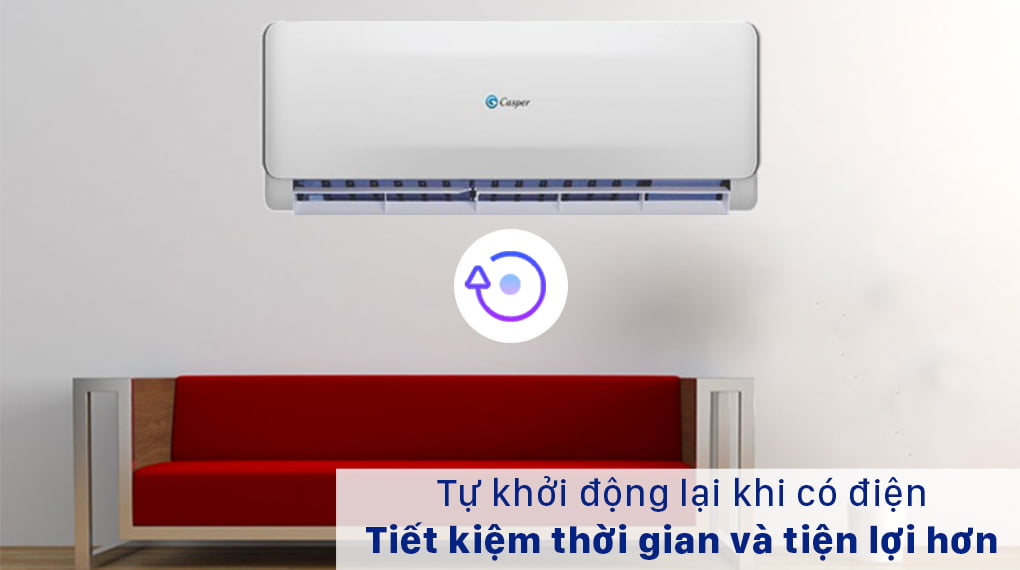 Máy lạnh 2 chiều Casper 1.5 HP EH-12TL22 - Khởi động