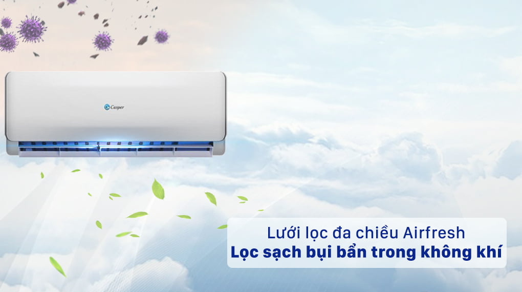 Máy lạnh 2 chiều Casper 1.5 HP EH-12TL22 - Bộ lọc