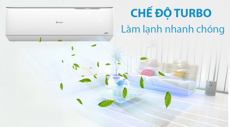 Máy lạnh 2 chiều Casper Inverter 1.5 HP GH-12TL32-Làm lạnh nhanh chóng với chế độ Turbo