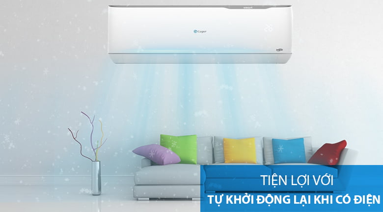 Máy lạnh 2 chiều Casper Inverter 1.5 HP GH-12TL32-Tiện lợi cùng chức năng tự khởi động lại khi có điện