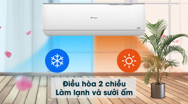 Máy lạnh 2 chiều Casper Inverter 1 HP GH-09TL32 - Làm lạnh và sưởi ấm