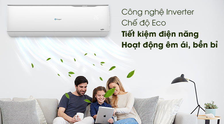 Máy lạnh 2 chiều Casper Inverter 1 HP GH-09TL32 - Tiết kiệm điện