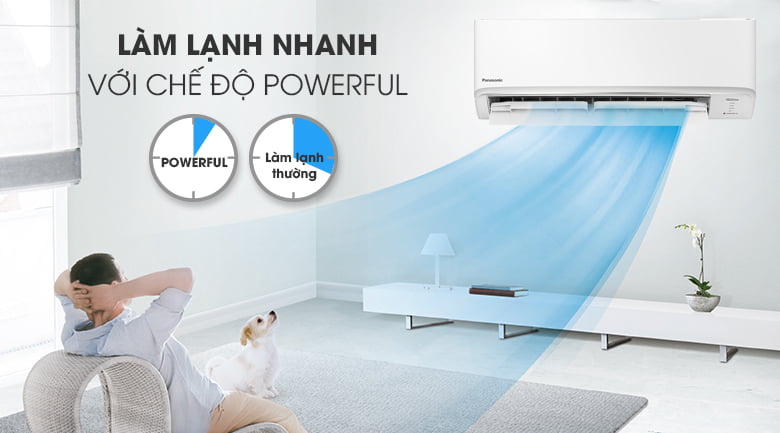 Máy lạnh 2 chiều Panasonic Inverter 1 HP CU/CS-YZ9WKH-8-Làm lạnh nhanh chóng cùng chế độ Powerful